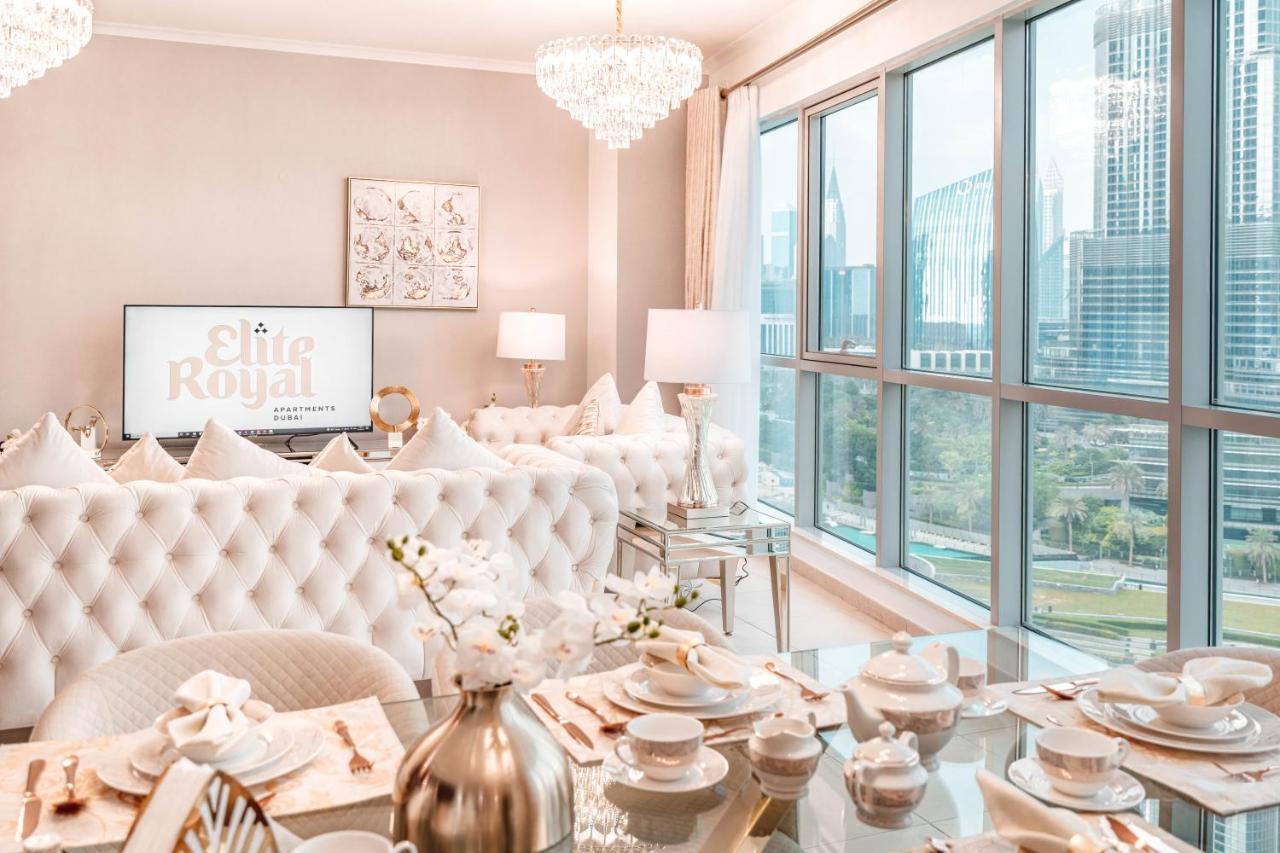 Elite Royal Apartment - Full Burj Khalifa And Fountain View - The Royal Dubai Bagian luar foto